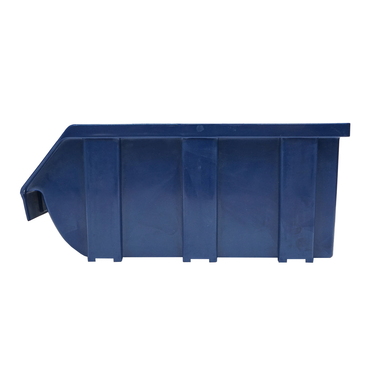 Blue plastic storage box 155x274x125mm