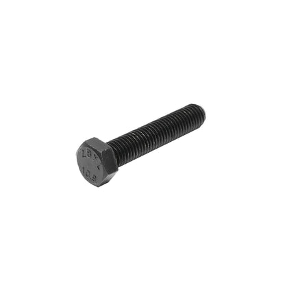 Black screw with hexagonal head DIN 933 M14x70 G10.9 50 pieces/bag