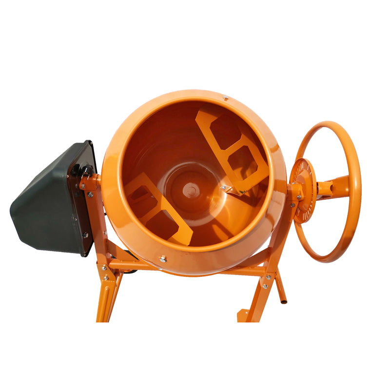 Concrete mixer 450W, tub volume 120L, gear and crown made of cast iron, 44Kg Breckner Germany