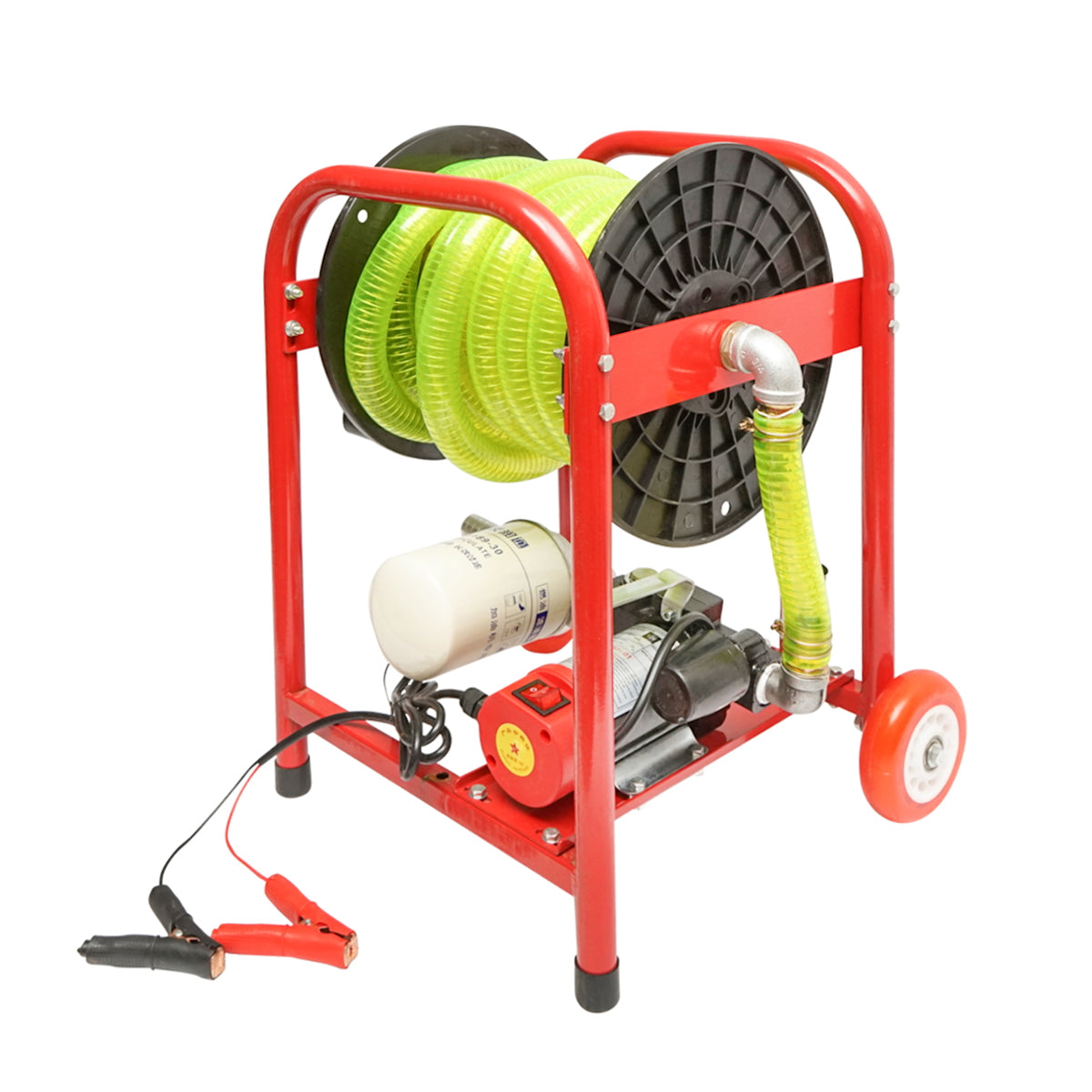 12V fuel transfer pump, 300W with filter and hose, mobile Breckner Germany