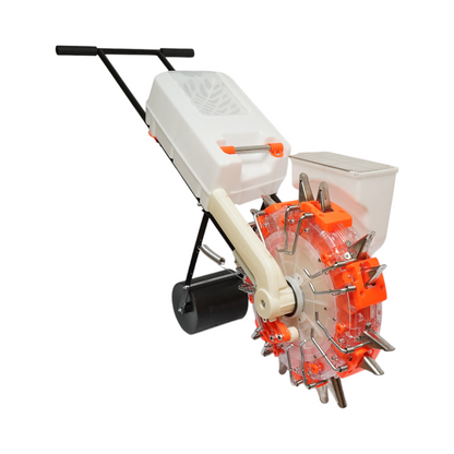 Manual sowing machine with 7 teeth, sowing depth 8cm, seed tank 4L, fertilization box 12L THOR
