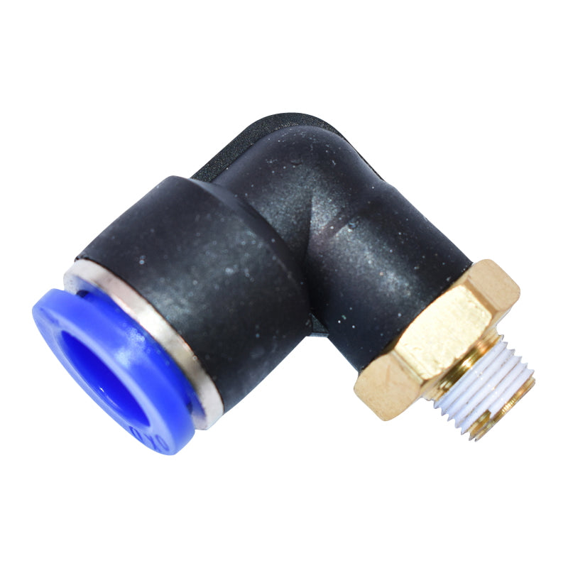 Quick plug, plastic nut and metal screw, diameter 12 with 1/8