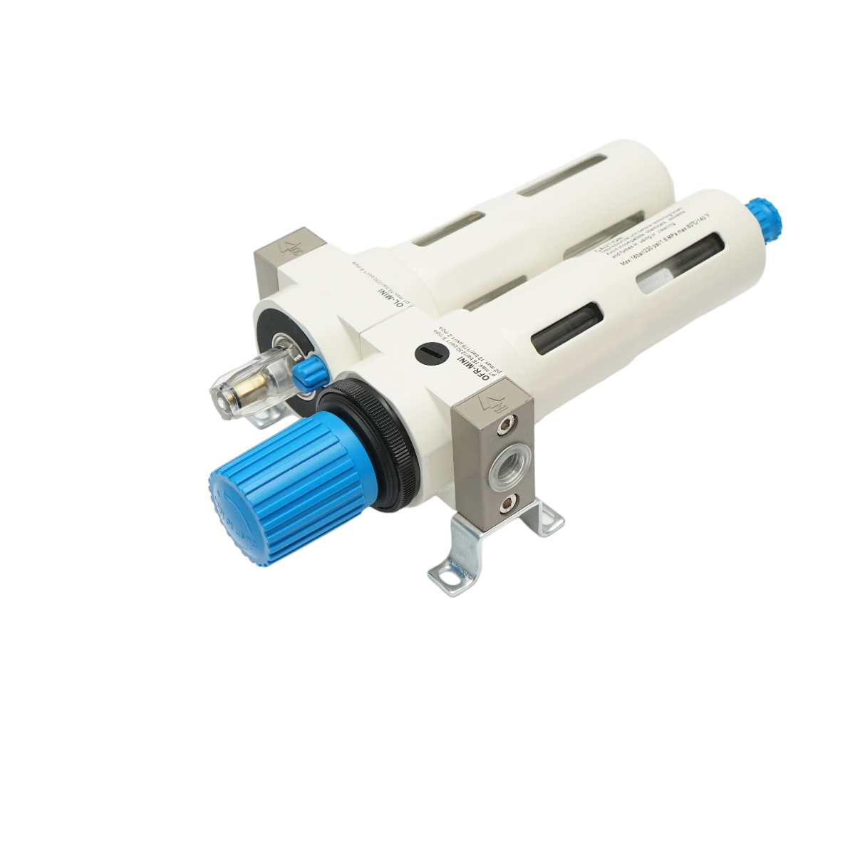 Air filter and lubricator with a maximum pressure regulator of 1.6 MPa, 1/4 connection.