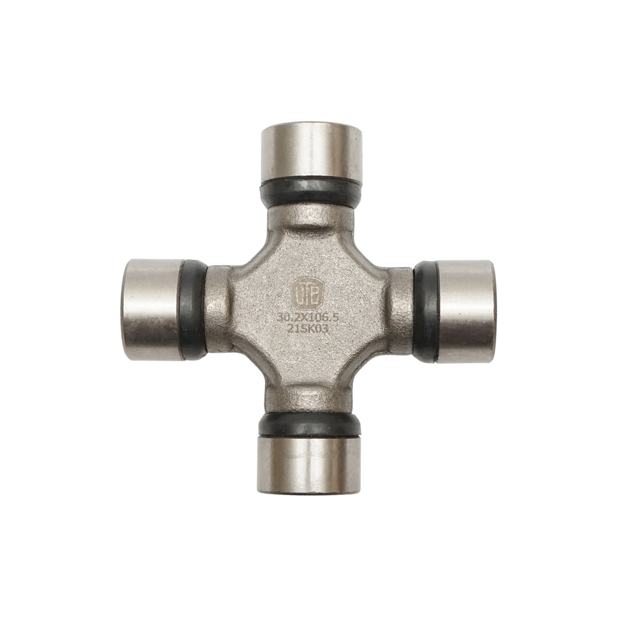 Cardan cross T7 30.2x106.5 with greaser and safety pins