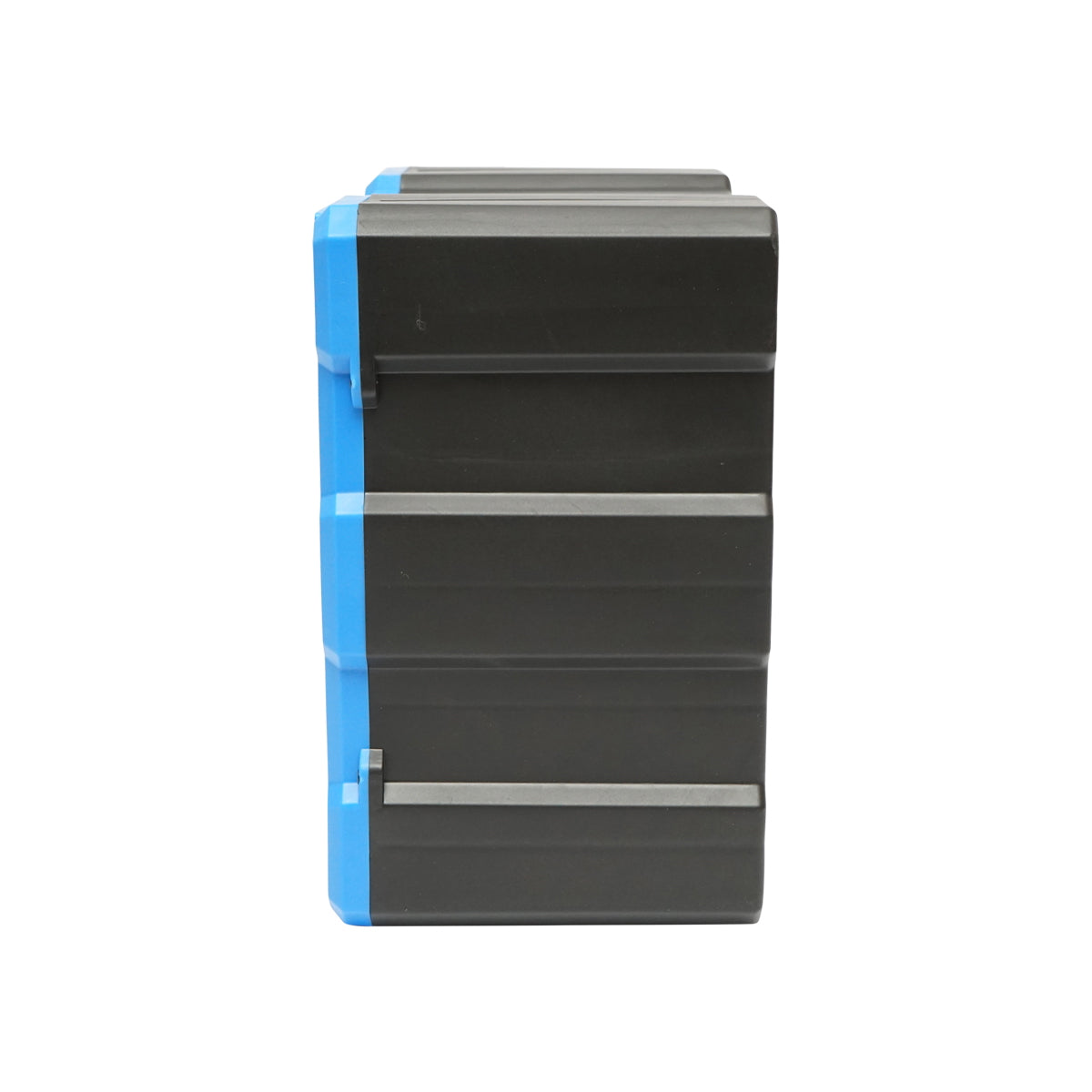 Modular blue plastic storage box, 6 drawers 267x157x262mm Breckner Germany