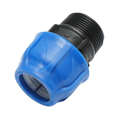 Compression fitting with external thread D32mmx1-1/4 toll, PN16 for irrigation systems