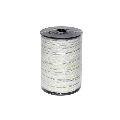 White-yellow-black band roll, width 20mm 5x0.3mm SS length 200m electric fence Breckner Germany