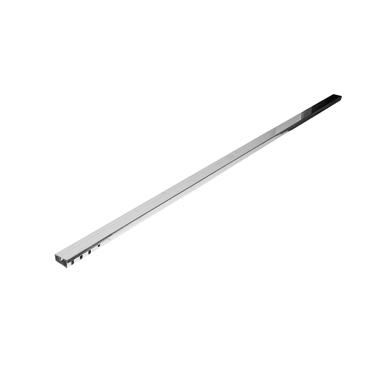 Non-perforated galvanized metal gutter 25x50x2000mm