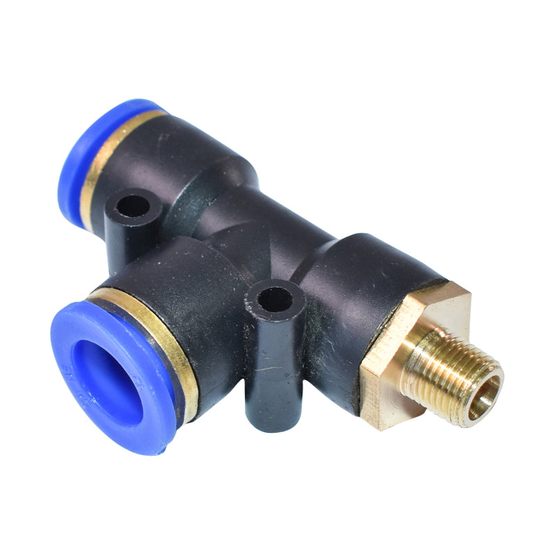 Quick T plastic connector and metal screw fi 12x12 with 1/8