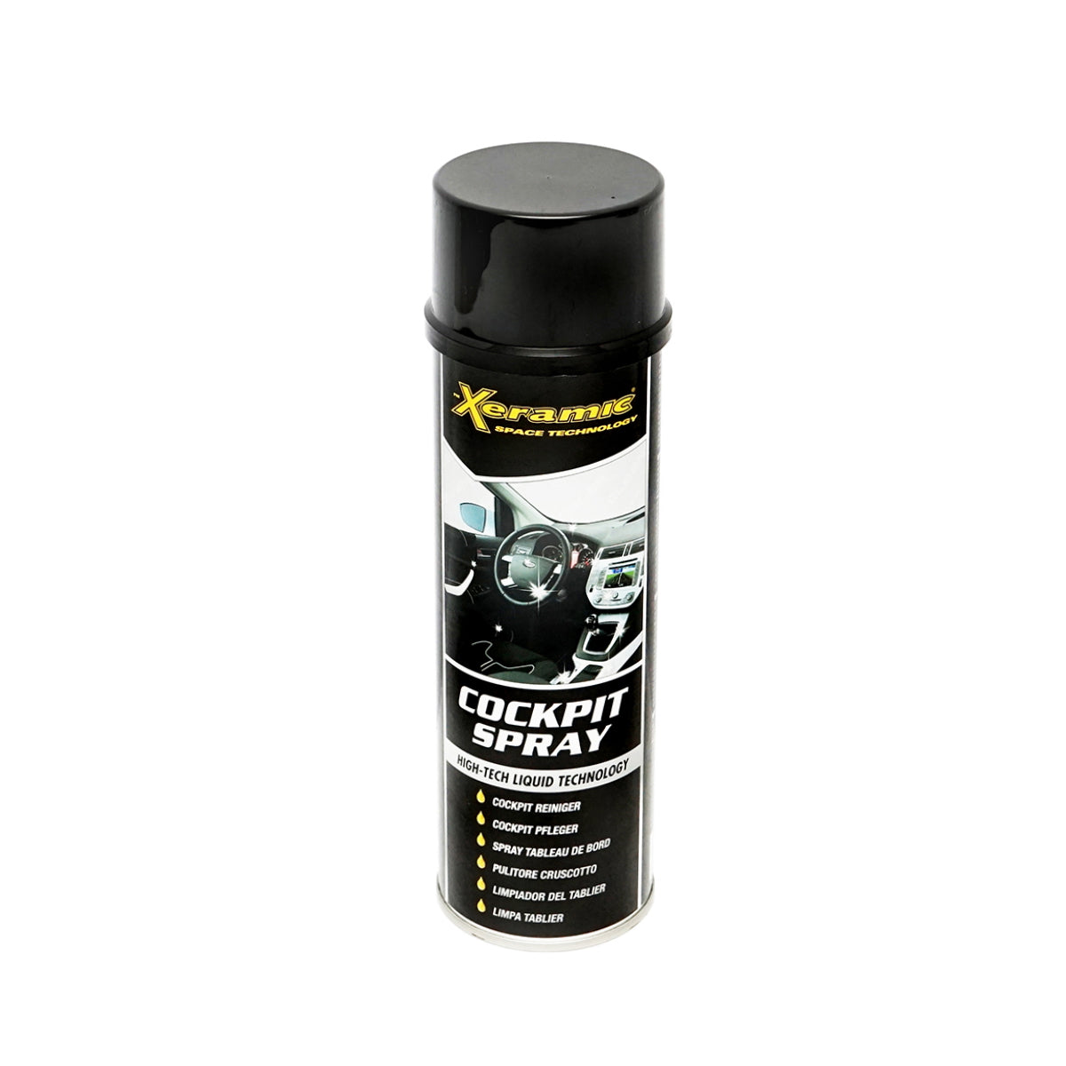 Colorless anti-static cockpit spray for car cleaning 500ml Xeramic