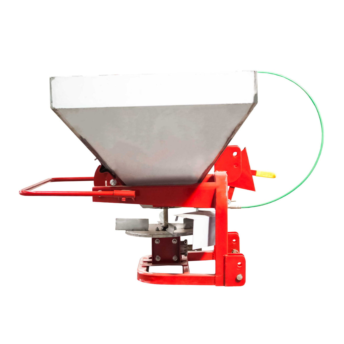 Stainless steel fertilizer distributor FLS600 with cabin control and included PTO.