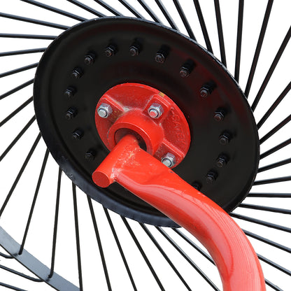 Sun-type rake with 4 rotors, diameter 1400 mm.