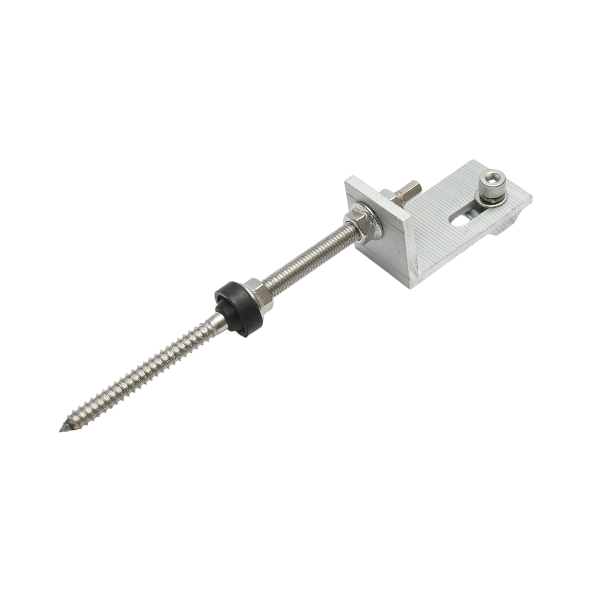 Set clamp L for roofing sheet with bolt M10X200mm solar panel mount Breckner Germany