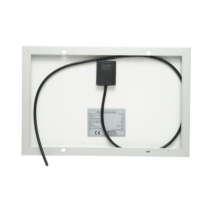 10W monocrystalline photovoltaic solar panel 19.8V with 90cm connection cable 345x225x18mm