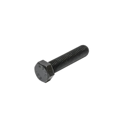 Black screw with hexagonal head DIN 933 M18x80 G10.9 25 pcs/bag