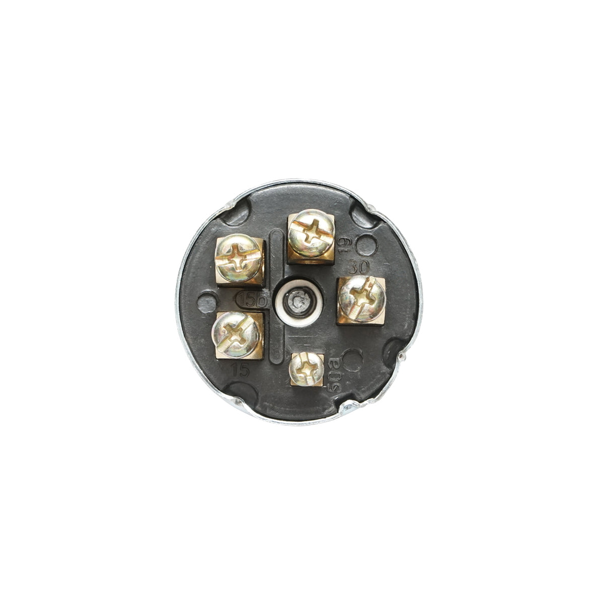 Starting contact with key for MAN, DAF, FENDT, CASE IH, MF 12V, 5 pins, diameter 47 mm, mounting thread 21mm, OEM code 342315001, X830240002000, X830315001, 794283R91, 655690302, 2998811M1