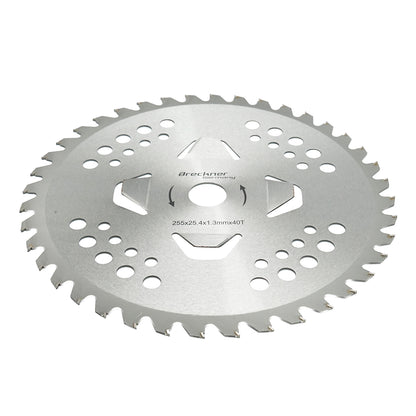 Empty grinding disc 255x25.4x1.3mm, 40 teeth for shoulder brush cutter Breckner Germany