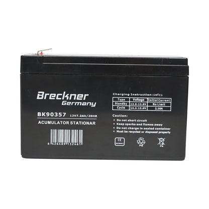 Solar system battery 12V 7.2Ah 151x65x94x100 mm VRLA FC12-7.2 Breckner Germany