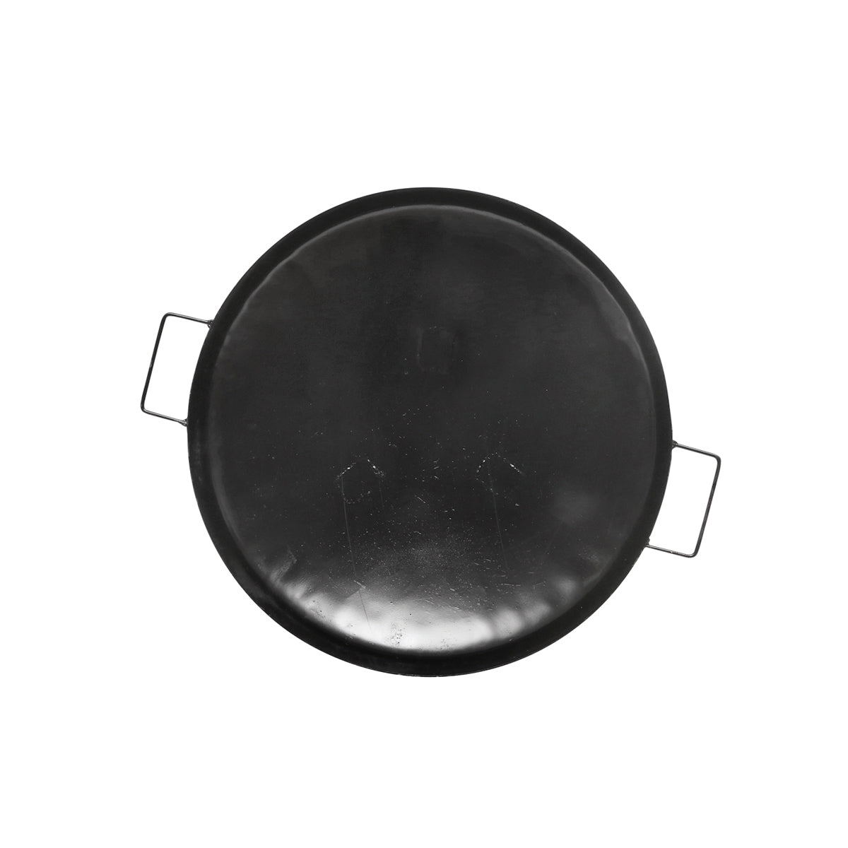 Round grill with grill and handles with 3 legs