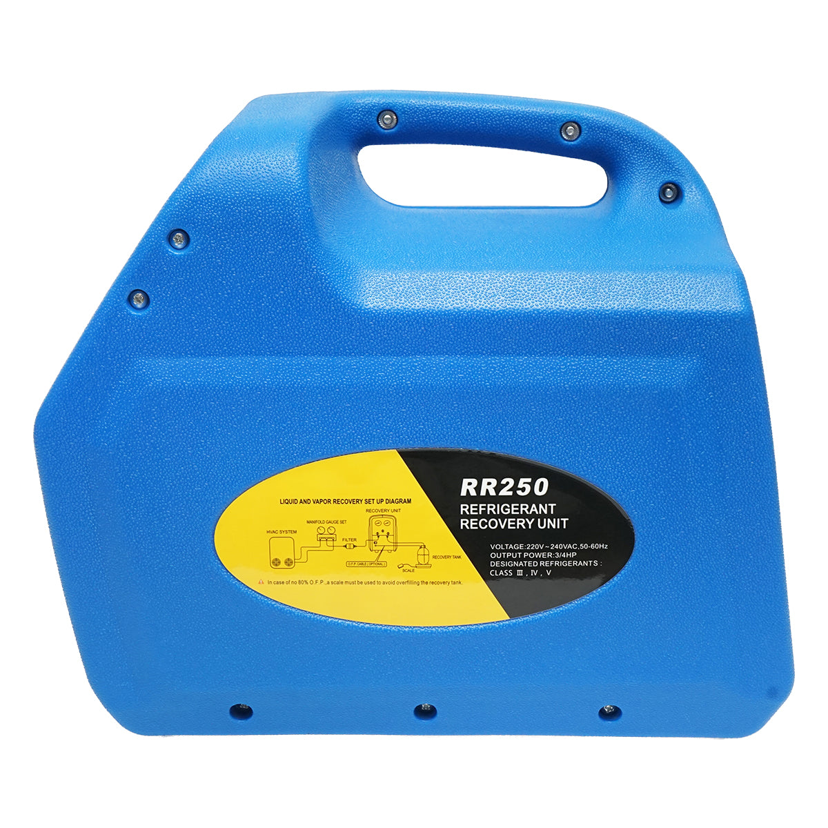 Freon recovery station 3/4 HP, 220V for category III, IV, V