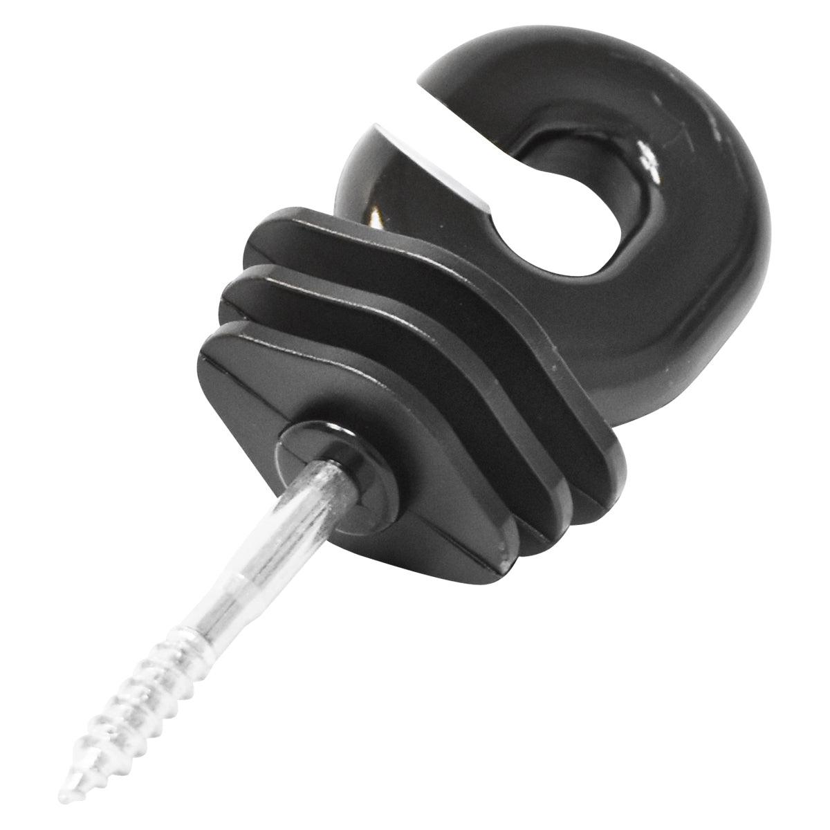 Black ring isolator 5.9mm 111x40mm electric fence Breckner Germany