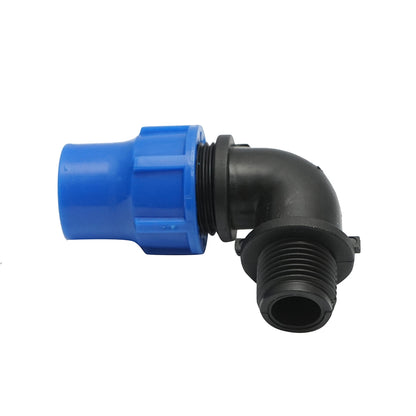 Compression fitting with external thread D20mmx1/2 toll for irrigation systems