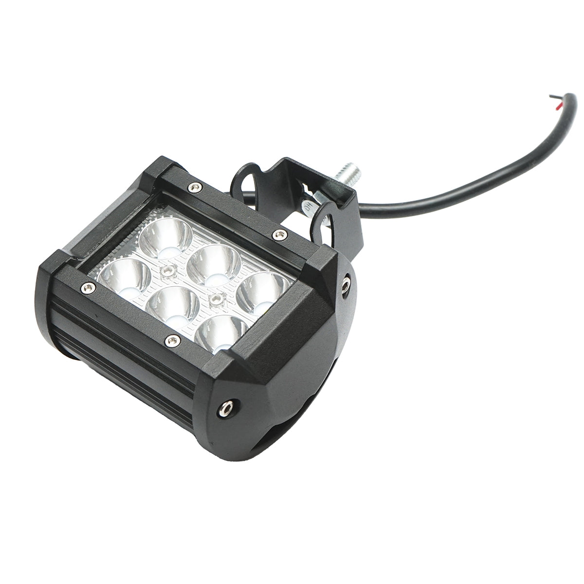Lamp with 6 LEDs 10-30V 18W radiation angle 30 degrees spot type 4/9.8cm 6000K IP67 Breckner Germany