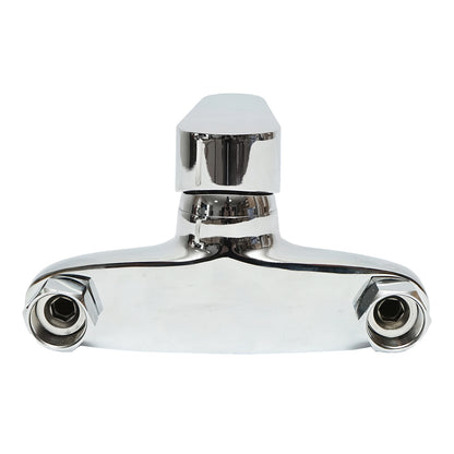 Bathroom faucet for bathtub/shower, wall-mounted, single control, shiny chrome
