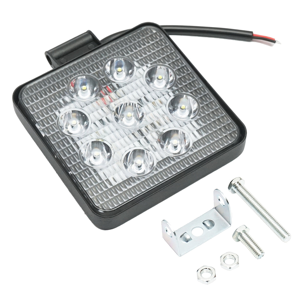 Lamp 9 LEDs 10-60V 27W radiation angle 60 square