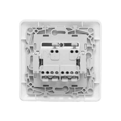 Double white switch ST 220V - 250V, 10A recessed
