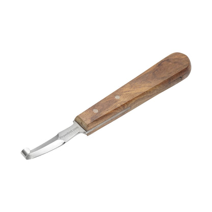 Double-edged reneta with hook for cleaning hooves, 160mm Breckner Germany