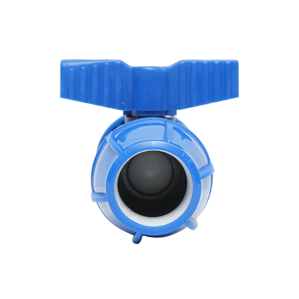 Compression socket-socket valve with internal thread D50x50mm, PN16