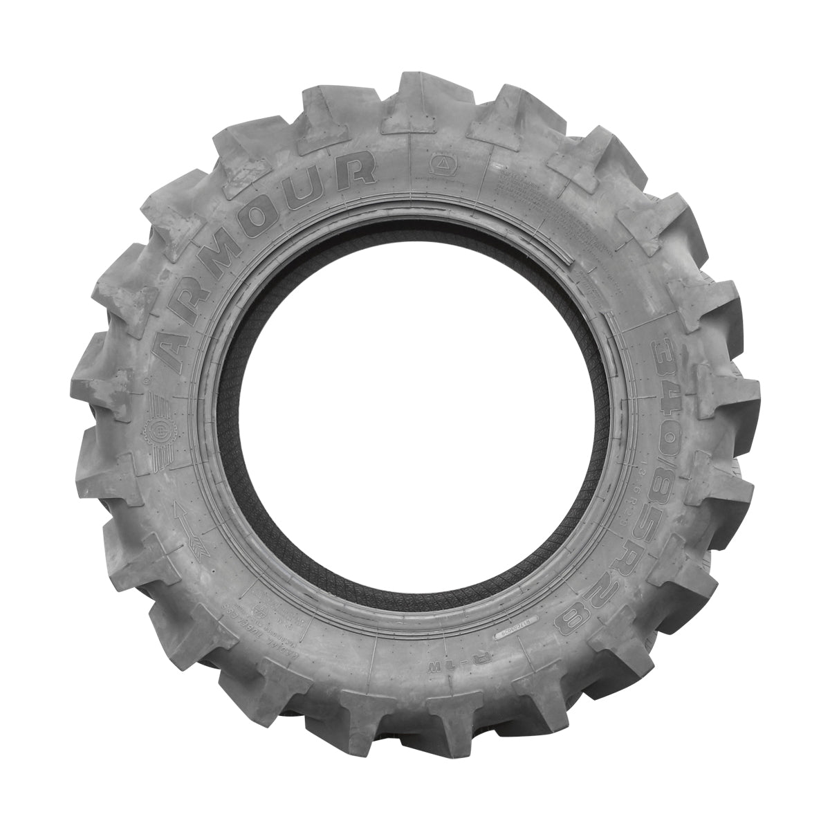 Agricultural tire 13.6R28 radial tubeless 340/85R28 with V tread, R1-W profile