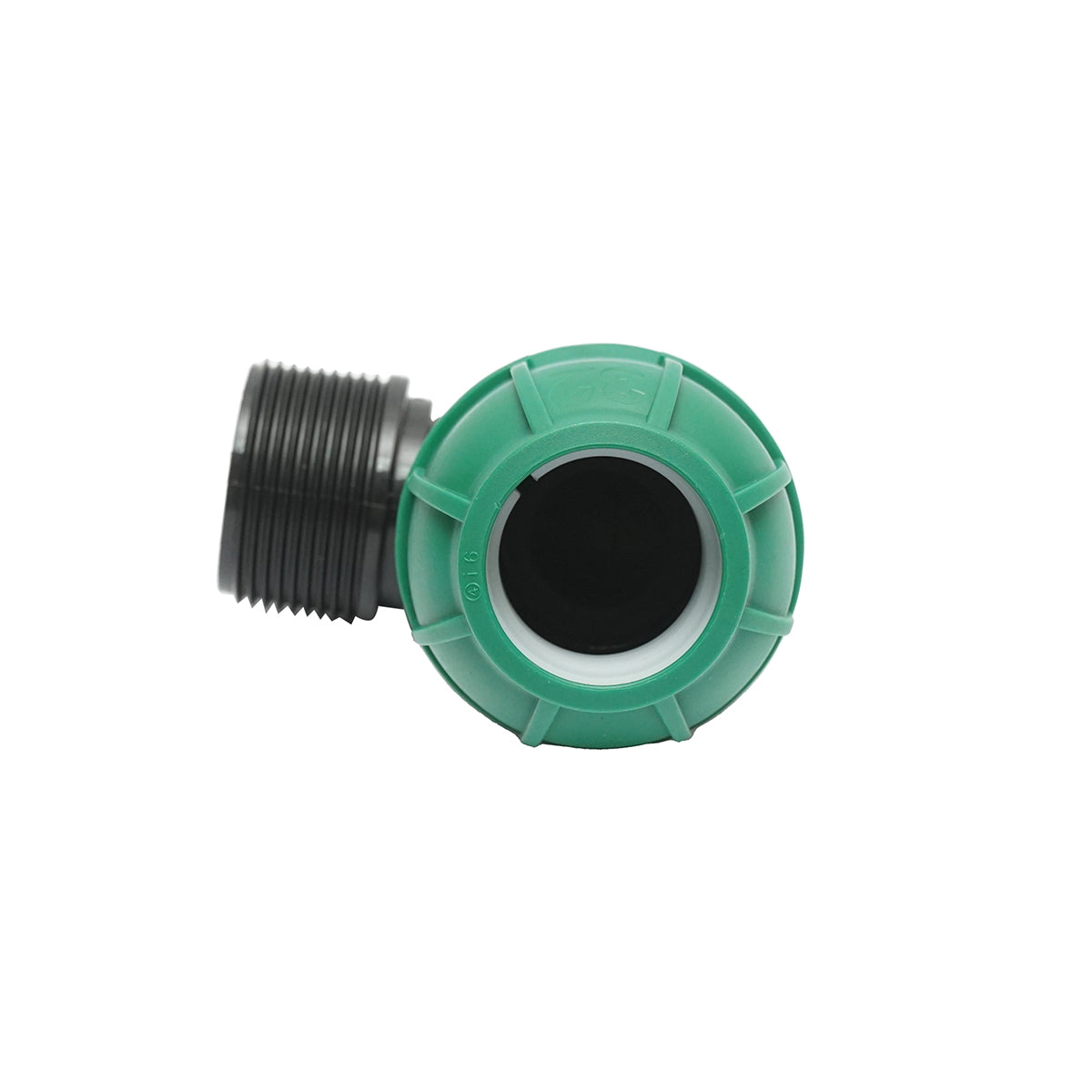 Compression fitting with external thread D32mmx1-1/4 toll, PN10 bar for irrigation systems