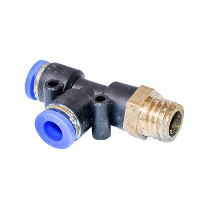 Quick T plastic connector and metal screw fi 6x6 with M12