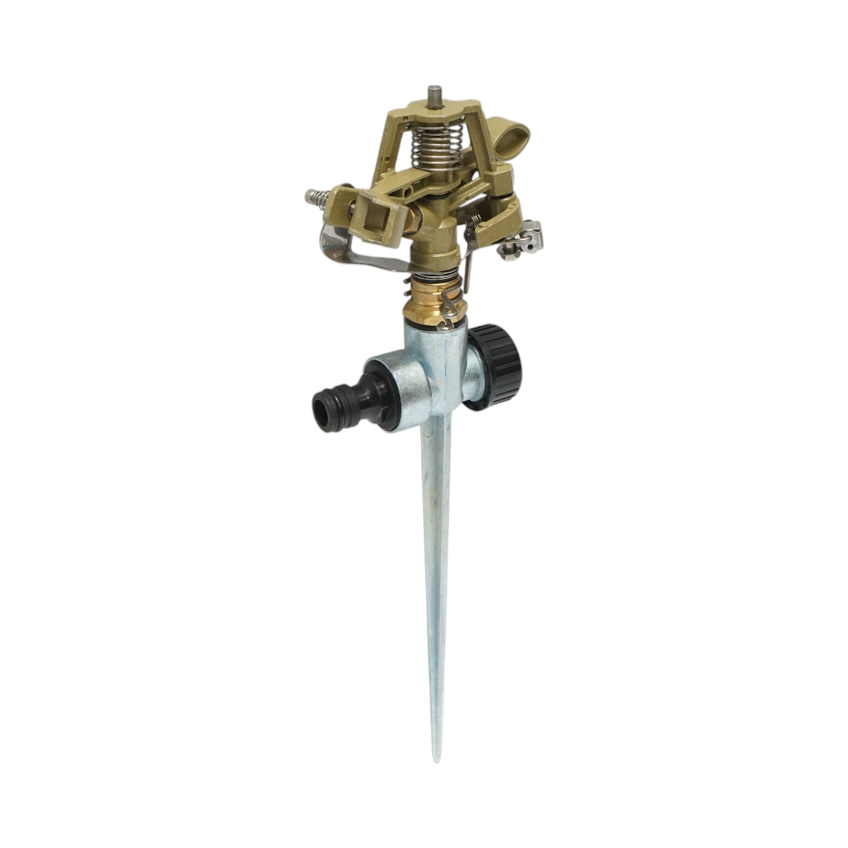 Metallic pivoting sprinkler with impulse 1/2