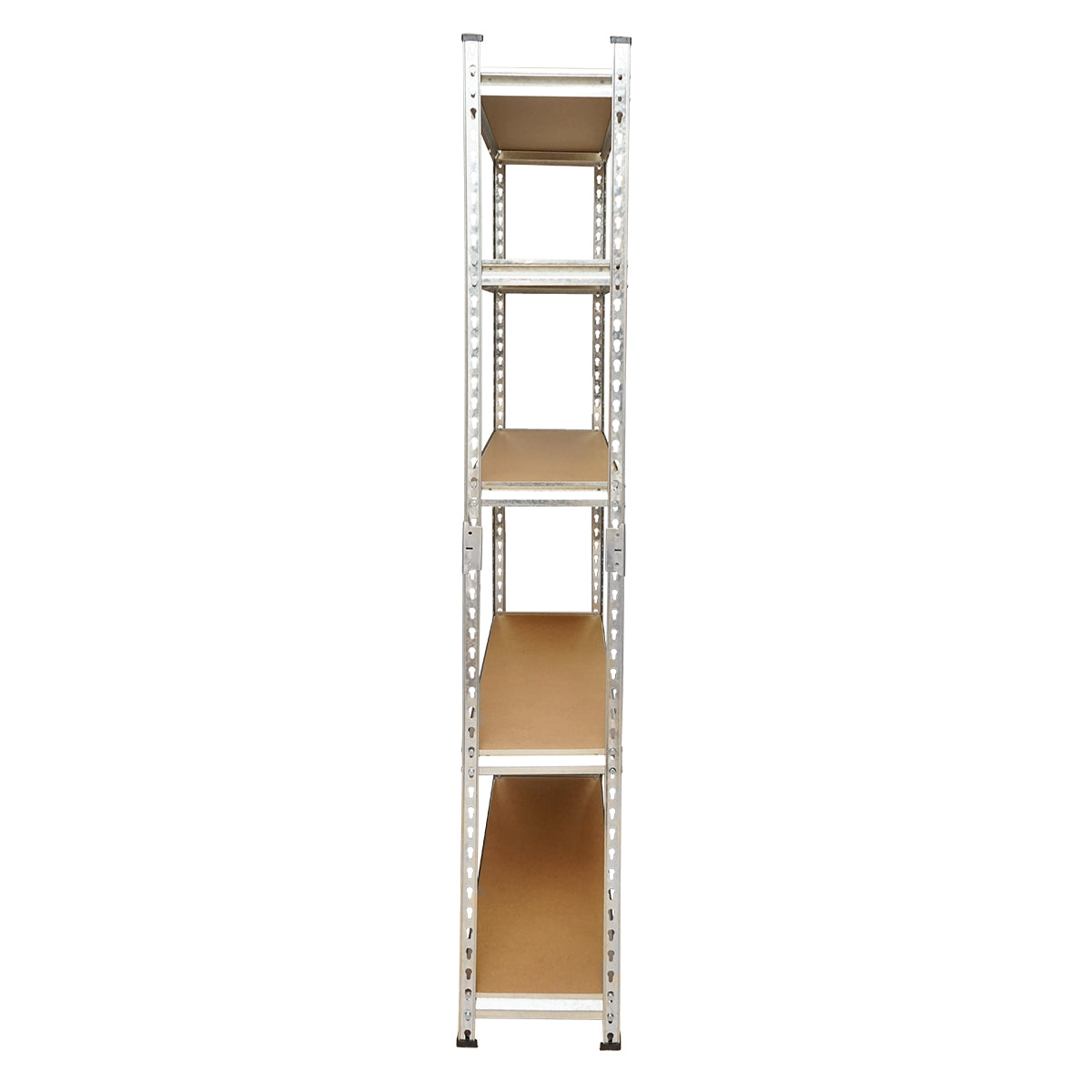 Metal shelf with 5 MDF shelves, 180x90x30cm, 120kg/shelf, assembly without screws Breckner Germany