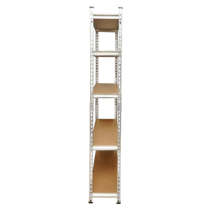 Metal shelf with 5 MDF shelves, 180x90x30cm, 120kg/shelf, assembly without screws Breckner Germany