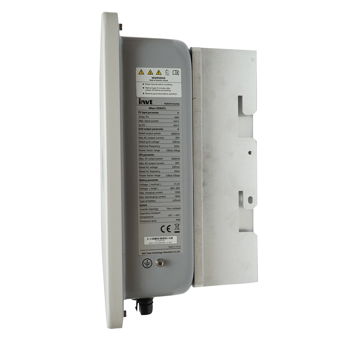 6KW Hybrid Inverter ON/OFF-GRID LCD WIFI, 2xMPPT, single-phase, prosumer iMars XD6KTL INVT