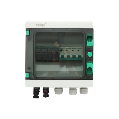 8-module fuse board, equipped for three-phase systems of 5-10KW