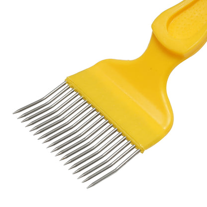 Stainless steel fork with a plastic handle 215mm