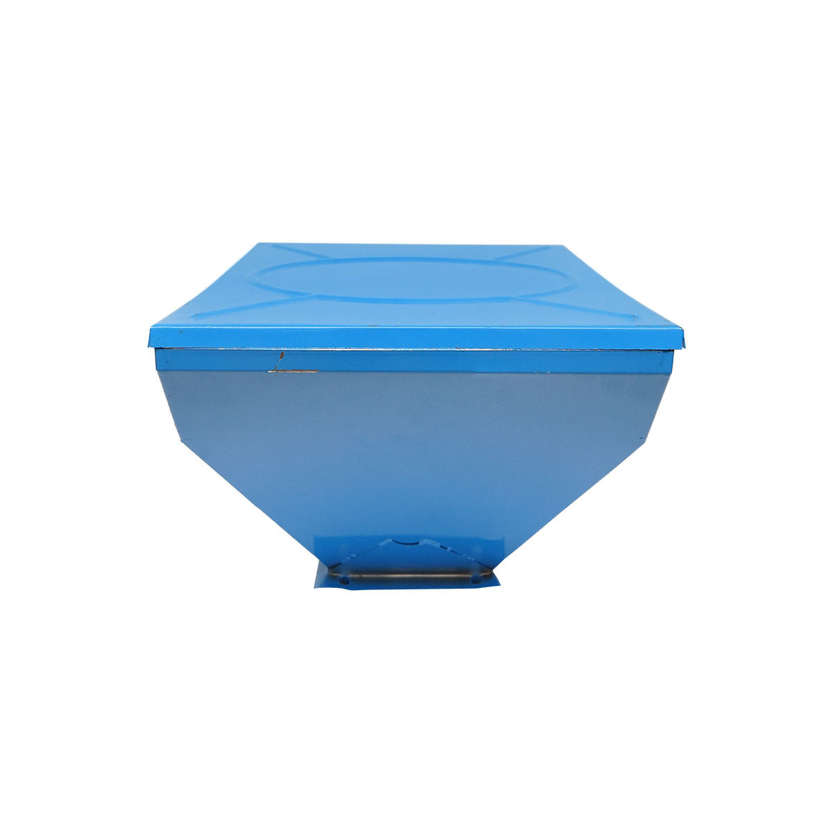 Fertilizer bunker with a lid for fertilization box