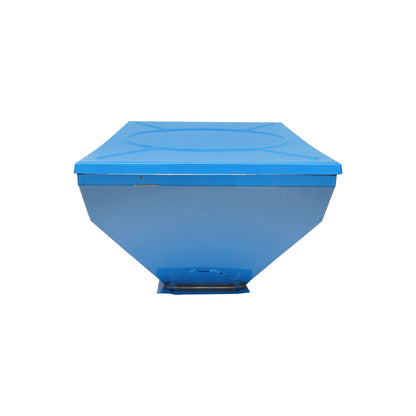 Fertilizer bunker with a lid for fertilization box