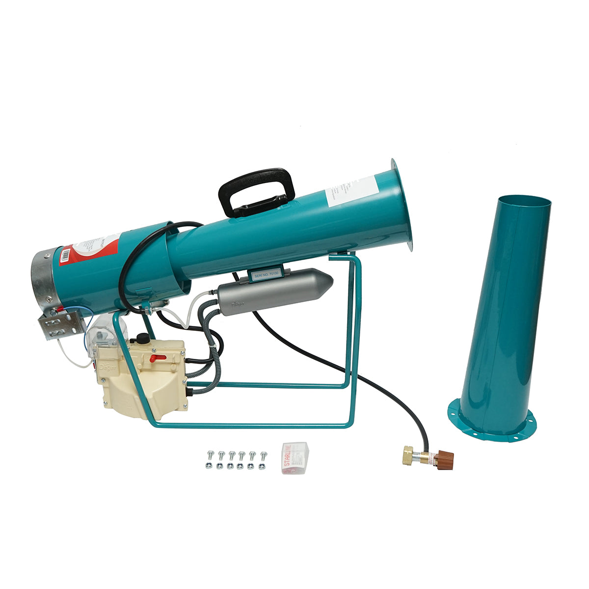 Gas explosion mechanical cannon for scaring birds 150x970x520mm