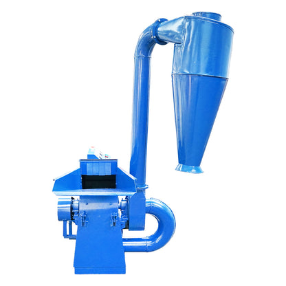 Feed chopper, grinding mill with cyclone 11KW, 380V, CF420C maximum capacity 700Kg/H