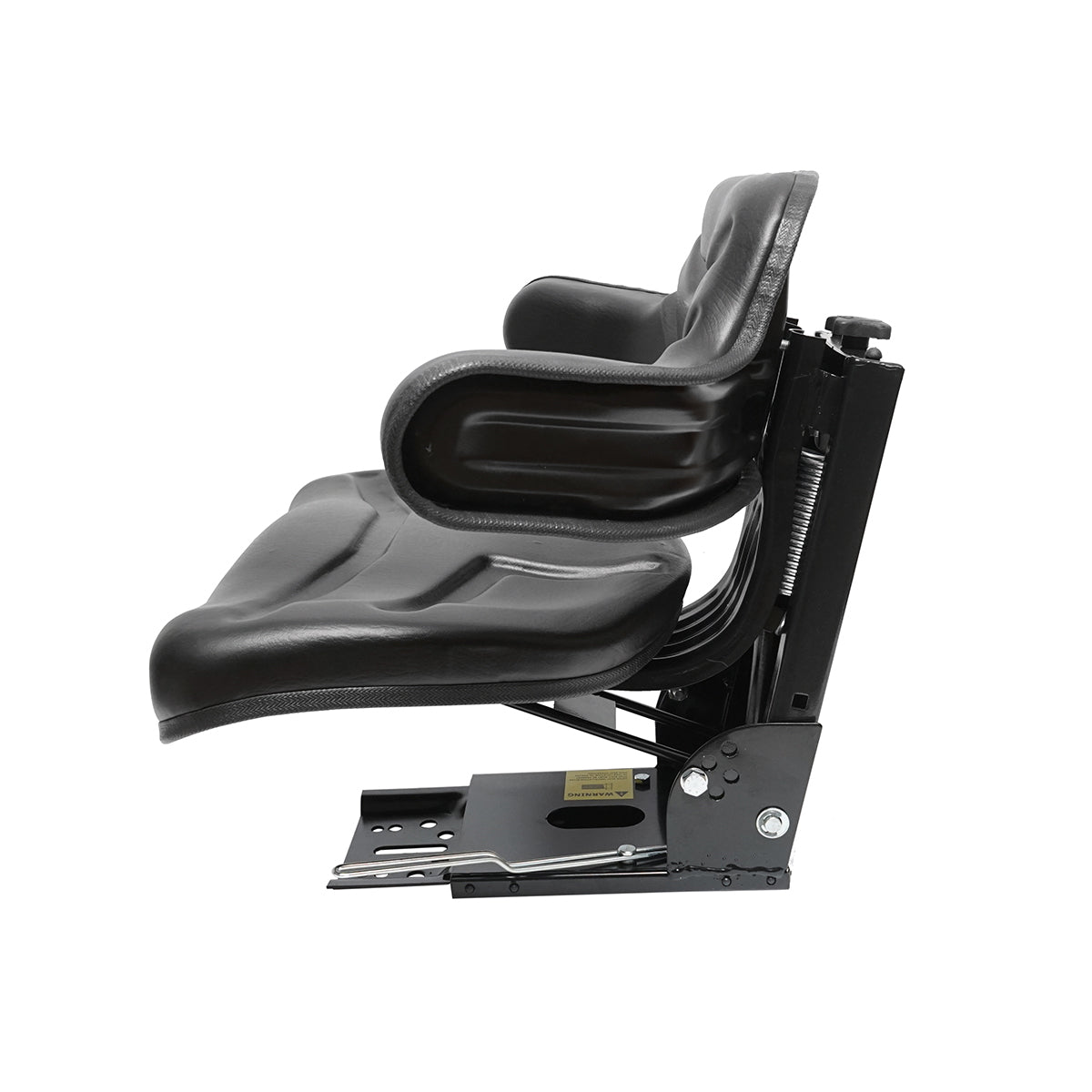 Universal adjustable seat, black, for tractor