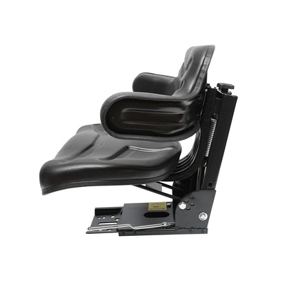 Universal adjustable seat, black, for tractor