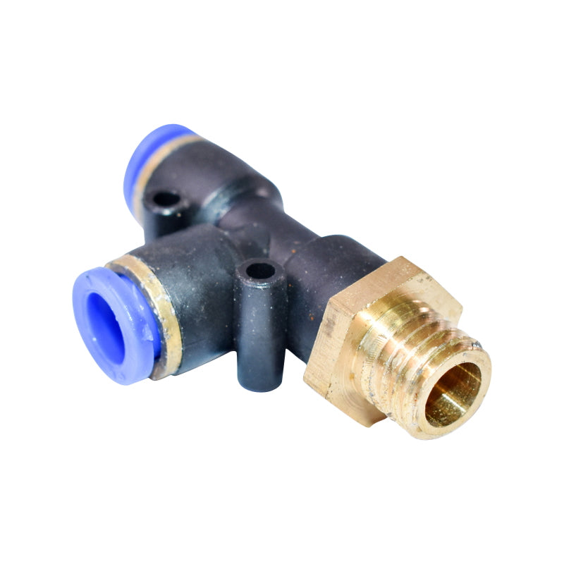 Quick T plastic connector with metal screw fi 8x8 with M12