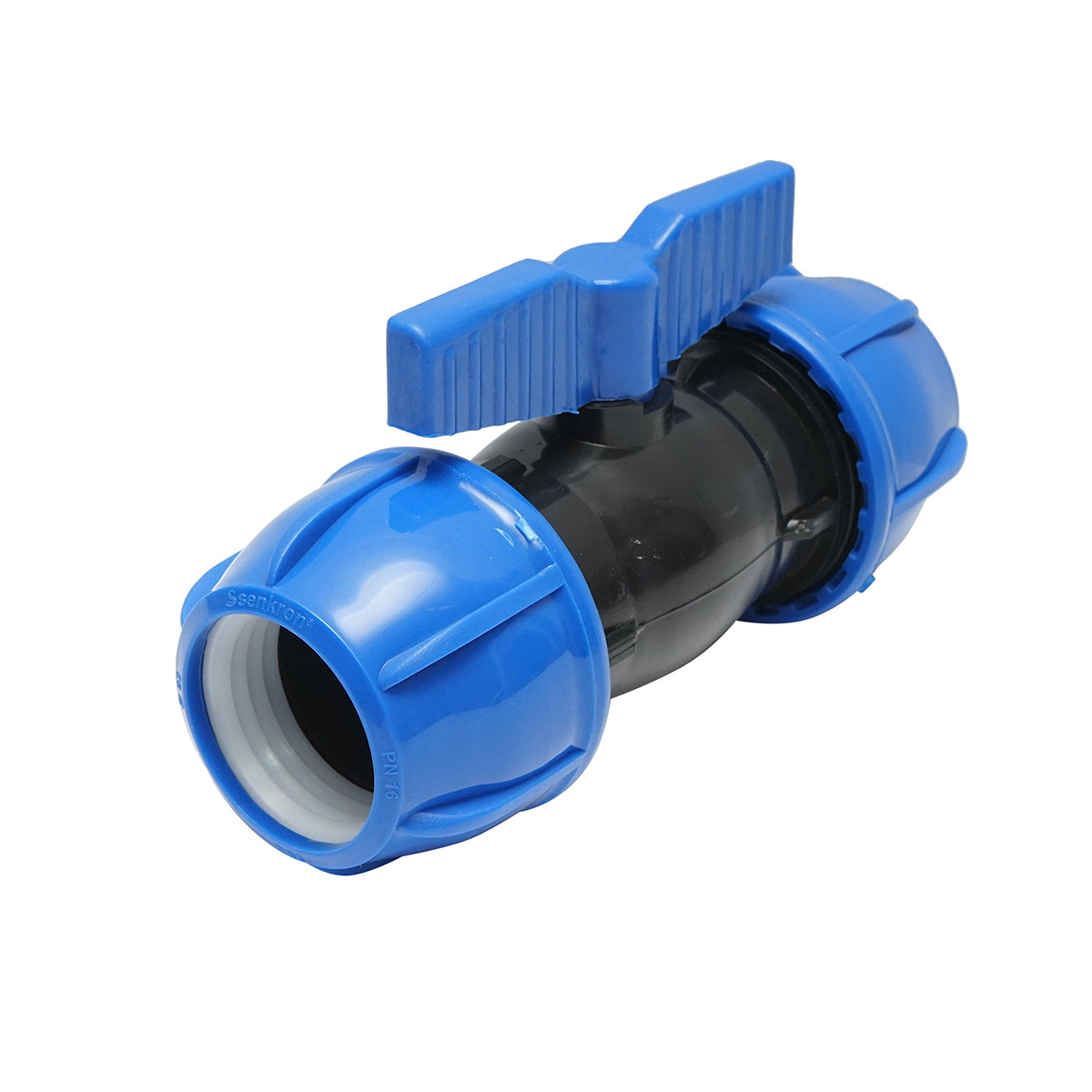 Compression socket-socket valve D63x63mm, PN10 Poelsan