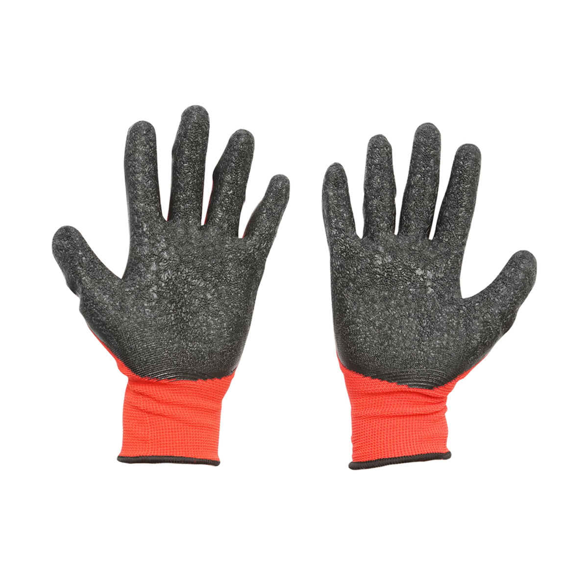 Synthetic rubber working gloves black-red size 10 Breckner Germany